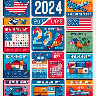 USPS holidays for 2024